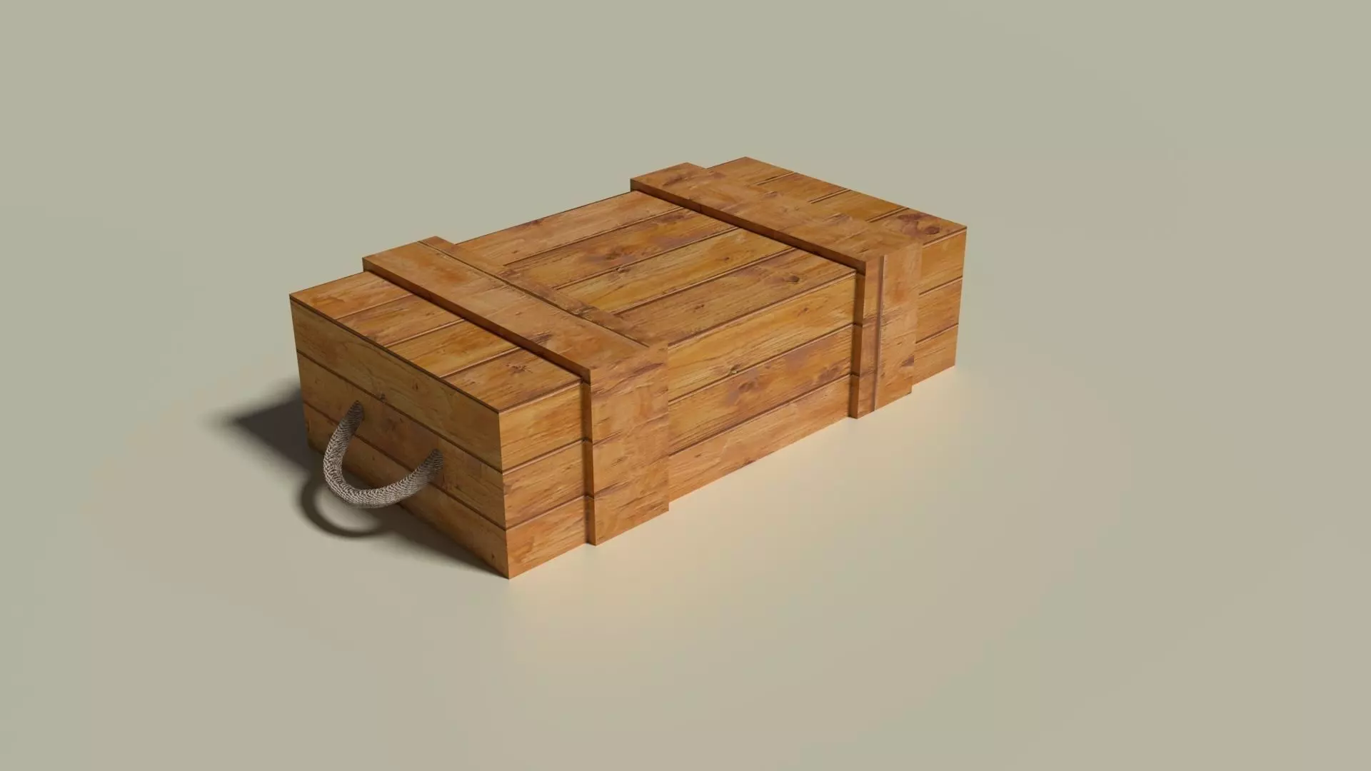 Wooden LOOTBOX Free low-poly 3D model