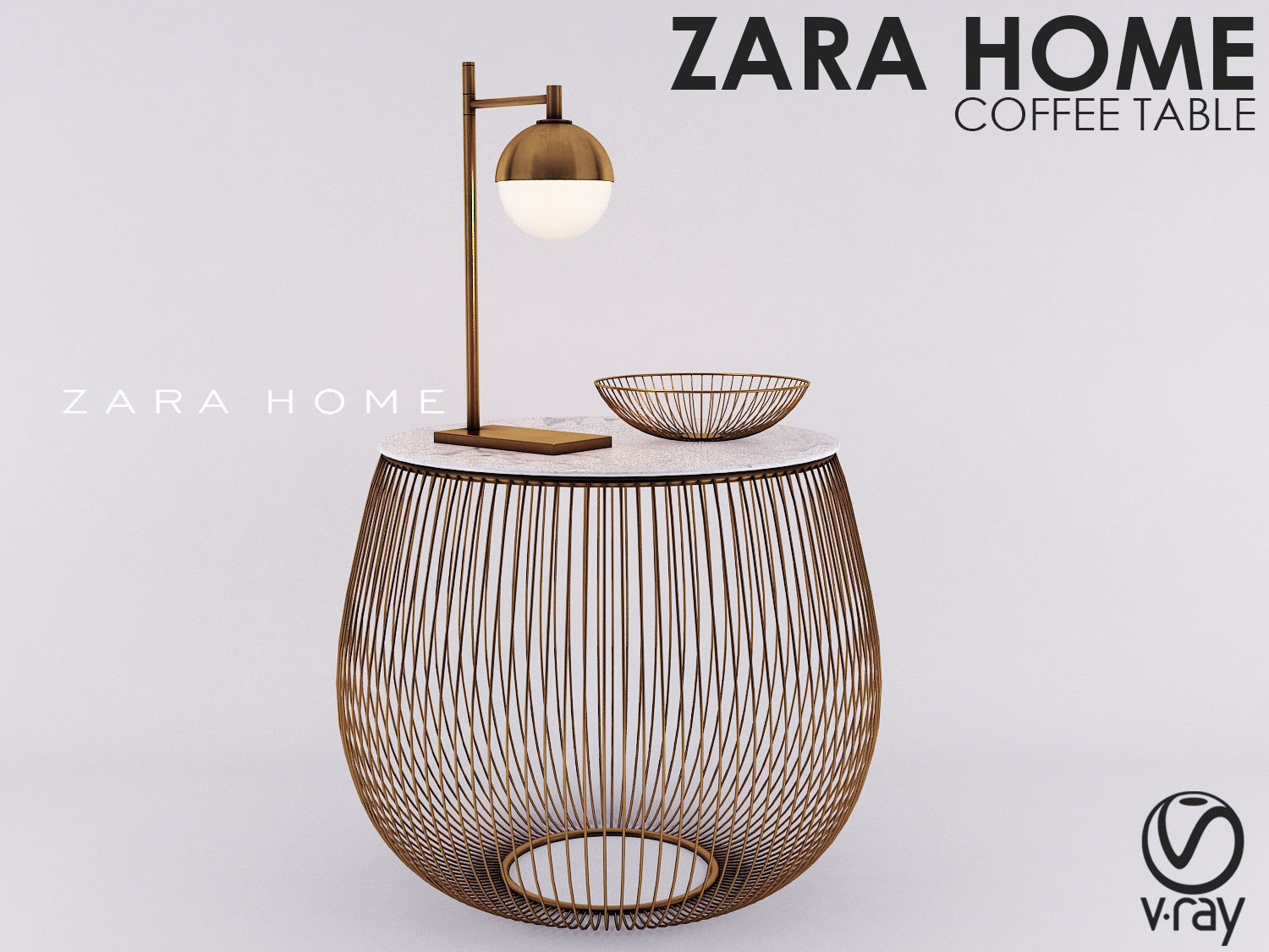 Zara Home Coffee Table 3D model CGTrader