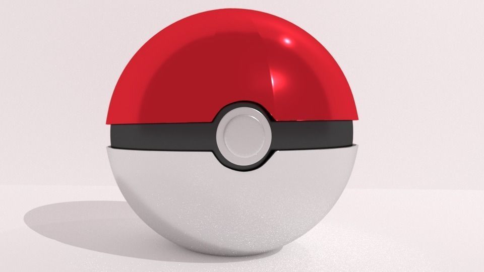 3D PokeBall pokemon ball Low-poly 3D model_6