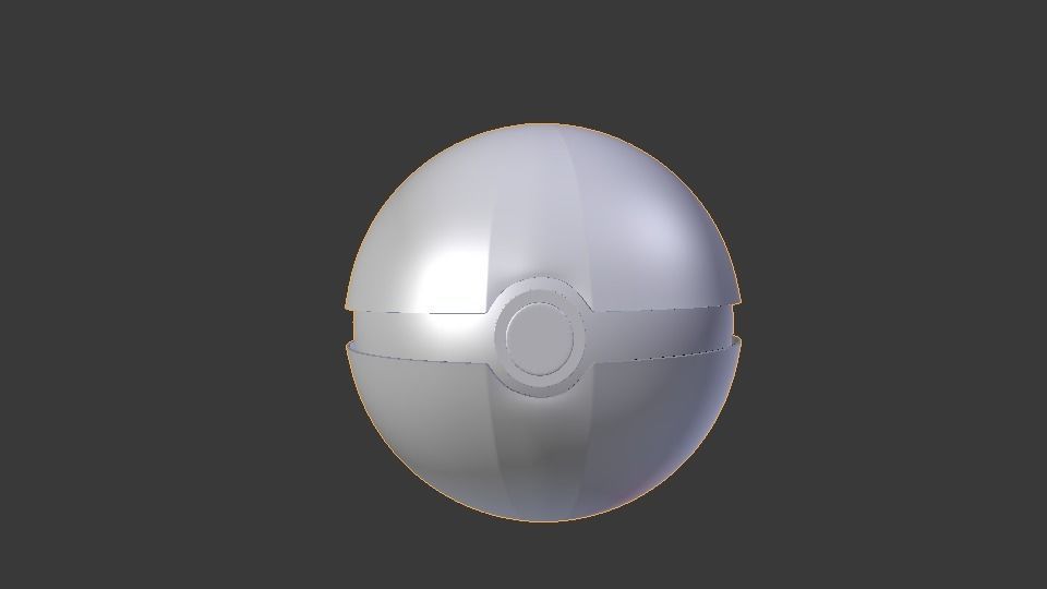 3D PokeBall pokemon ball Low-poly 3D model_5