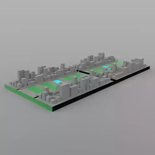 City Block for 3ds and obj