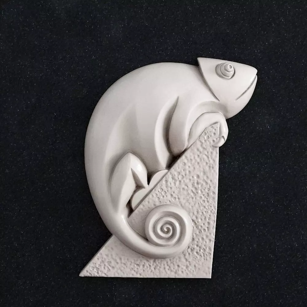 Chameleon 1 3d print model ceramic chamelon 3D print model_0