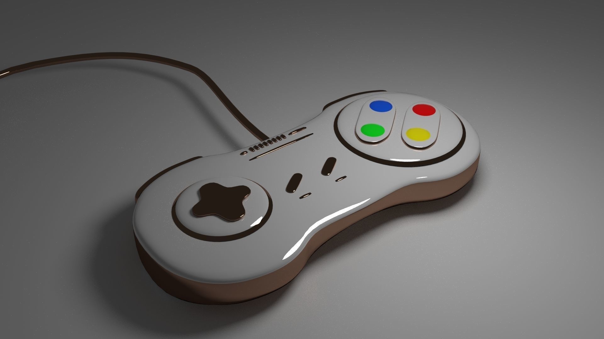 Gameplay apple mouse Low-poly 3D model_1