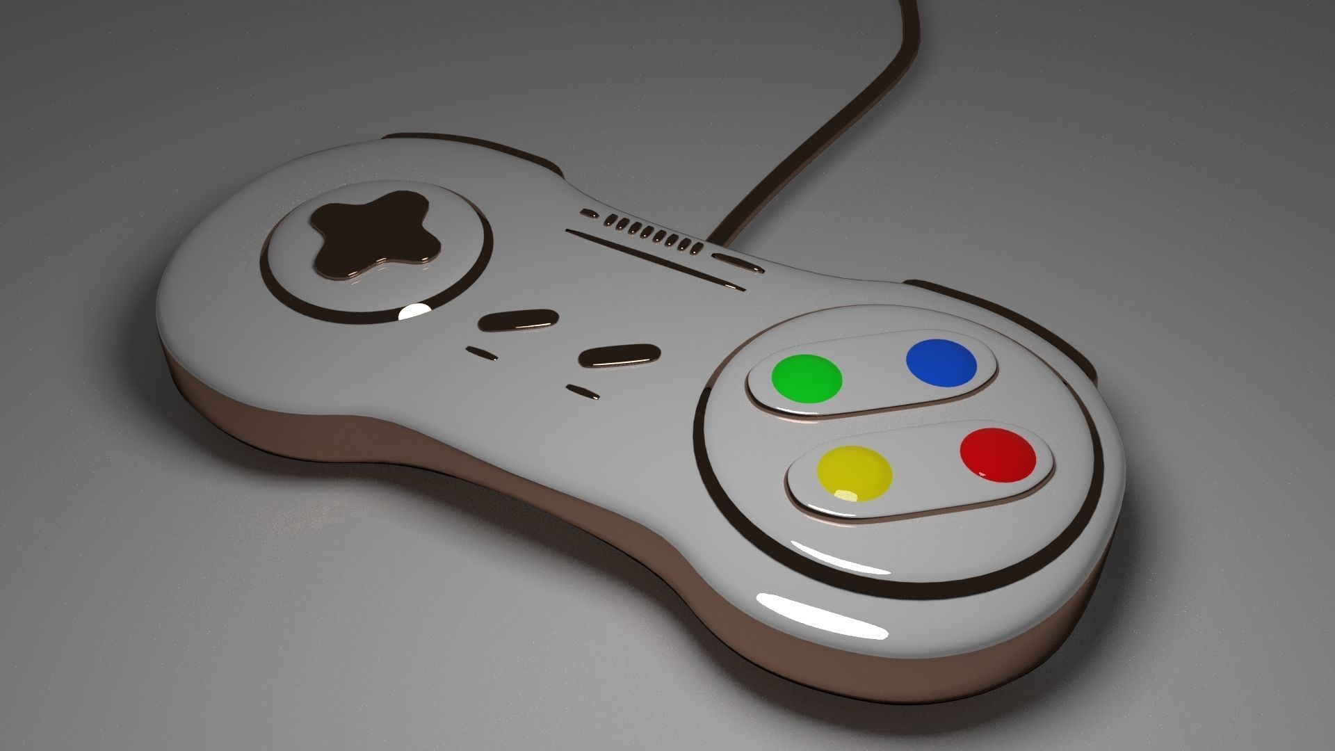 Gameplay apple mouse Low-poly 3D model_2