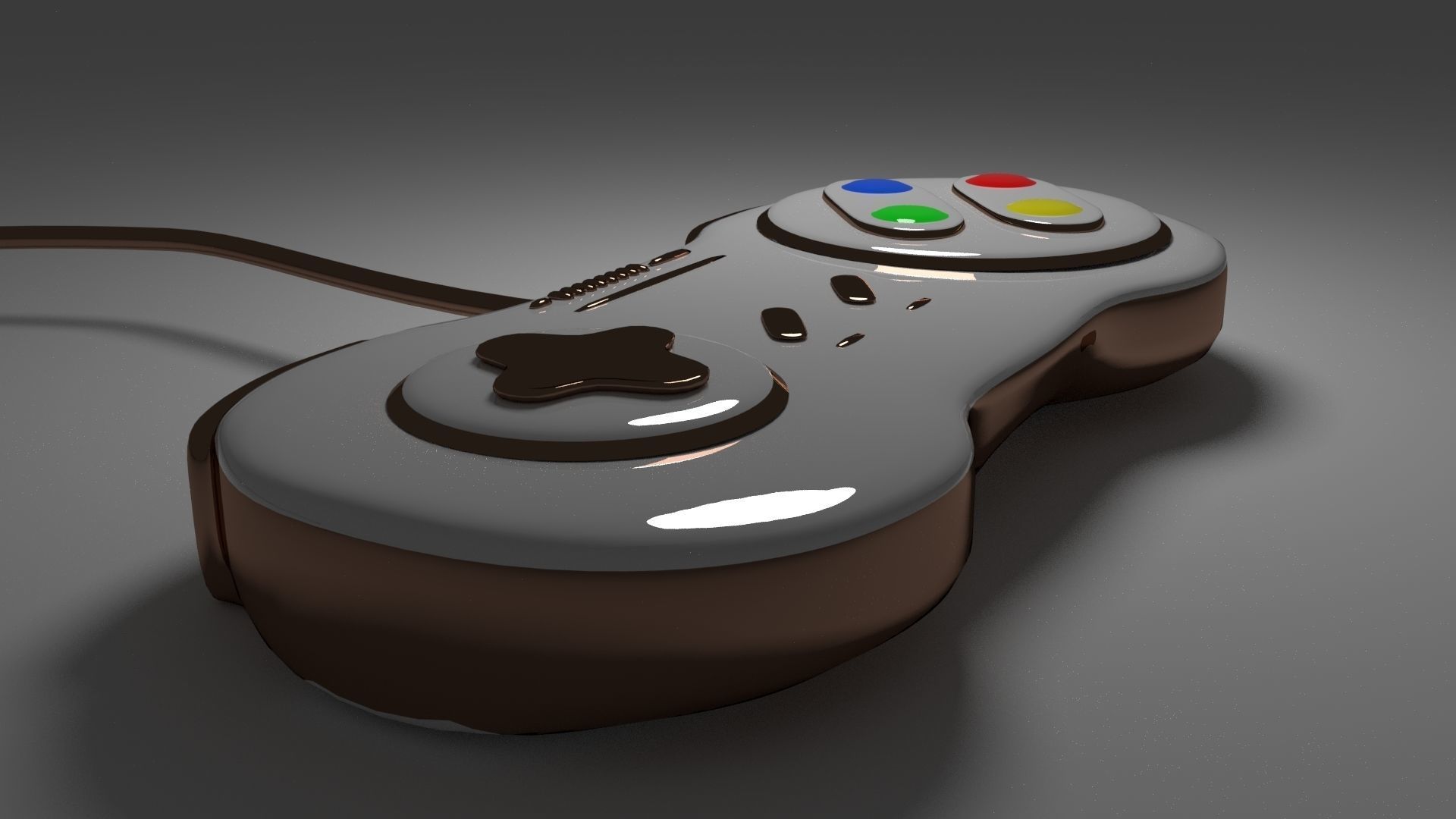 Gameplay apple mouse Low-poly 3D model_3