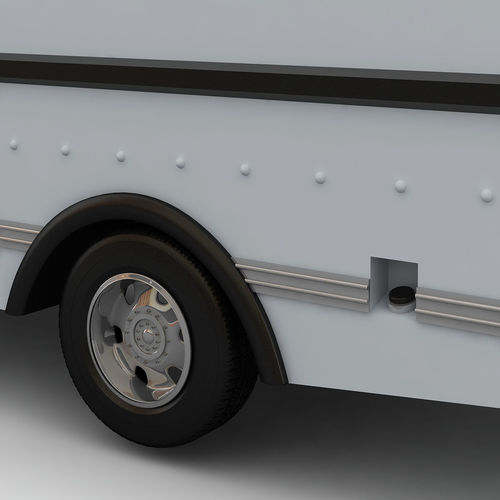Ice Cream Truck 3D model 7