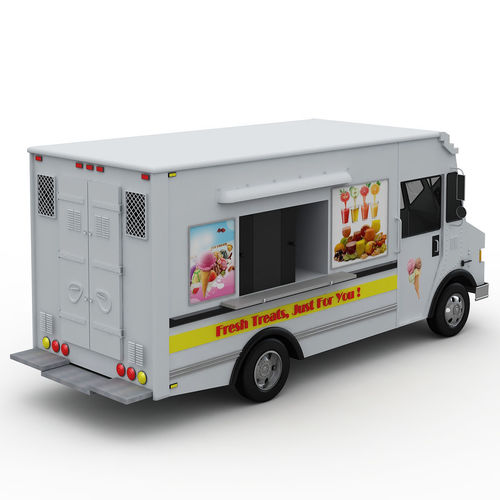 Ice Cream Truck 3D model 4