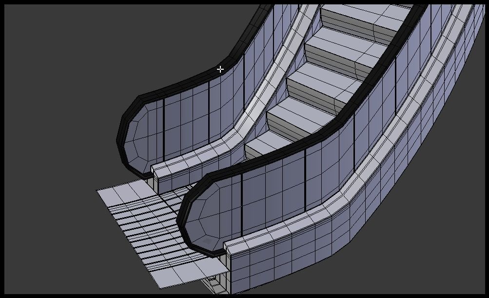 Spiralator - curved escalator 3D model_9