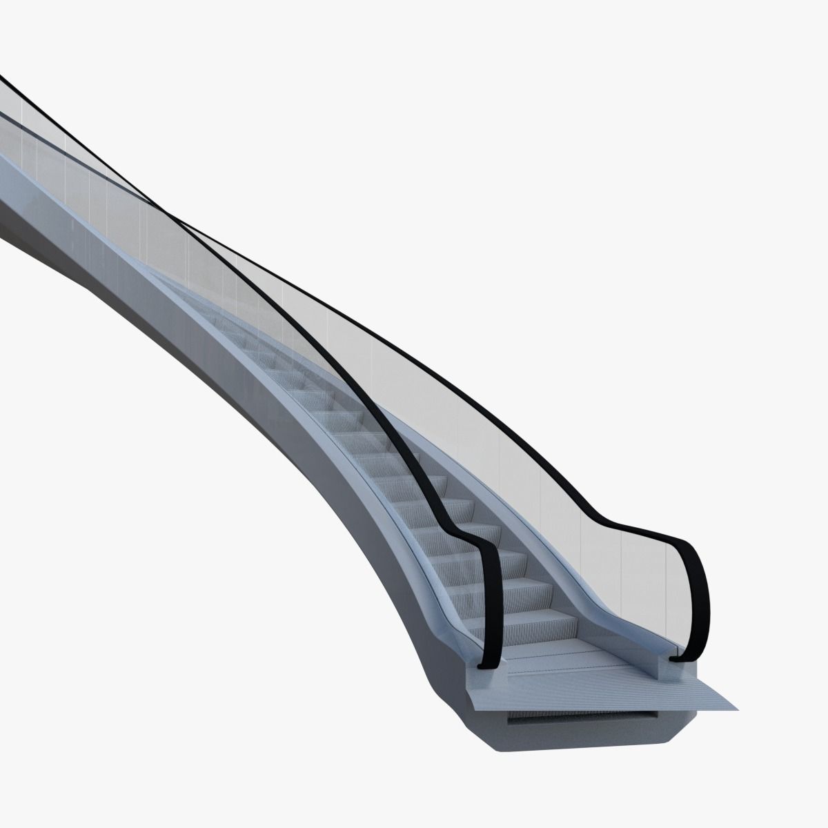 Spiralator - curved escalator 3D model_1