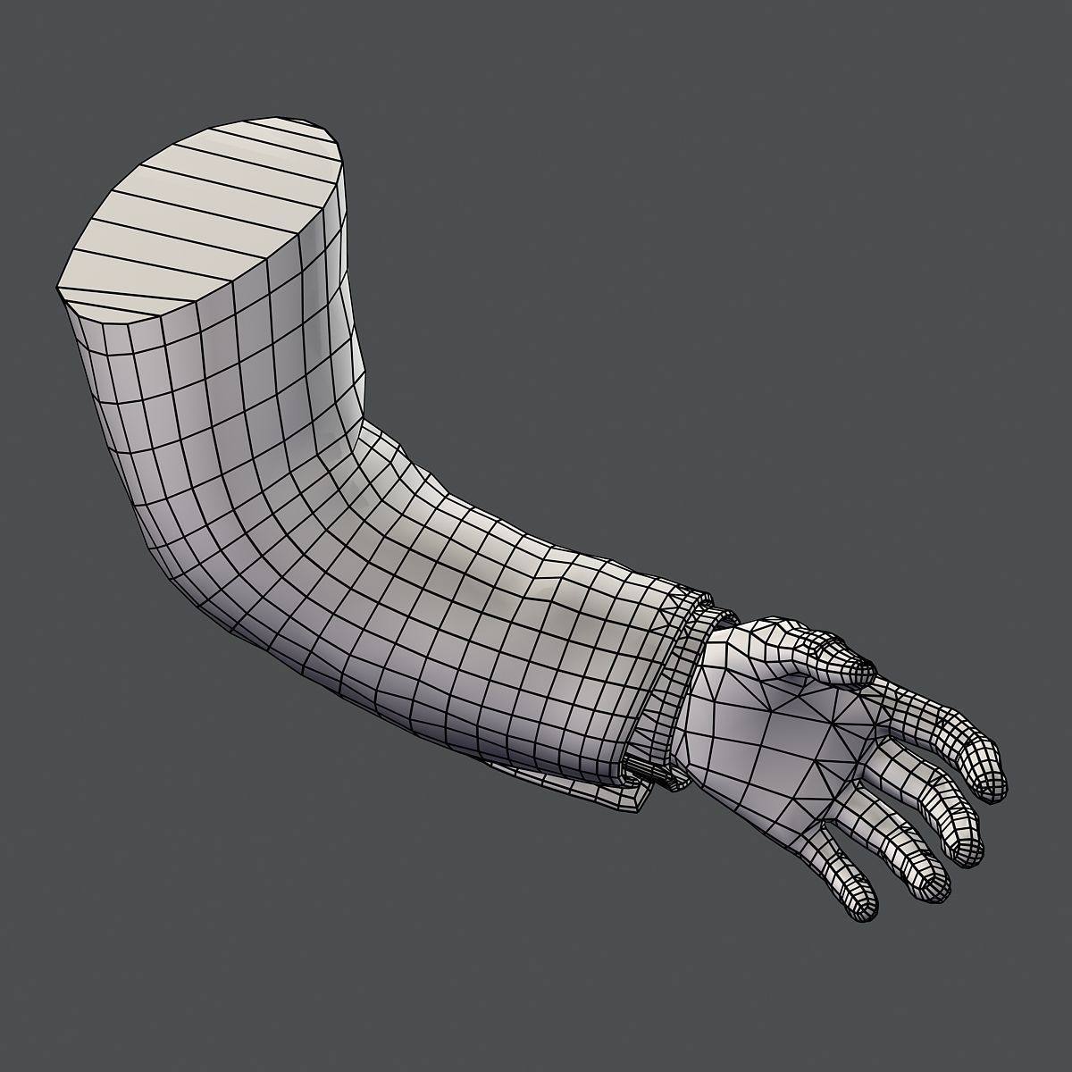 First Person Arms coat FPS RIGGED animated Low-poly 3D model_27