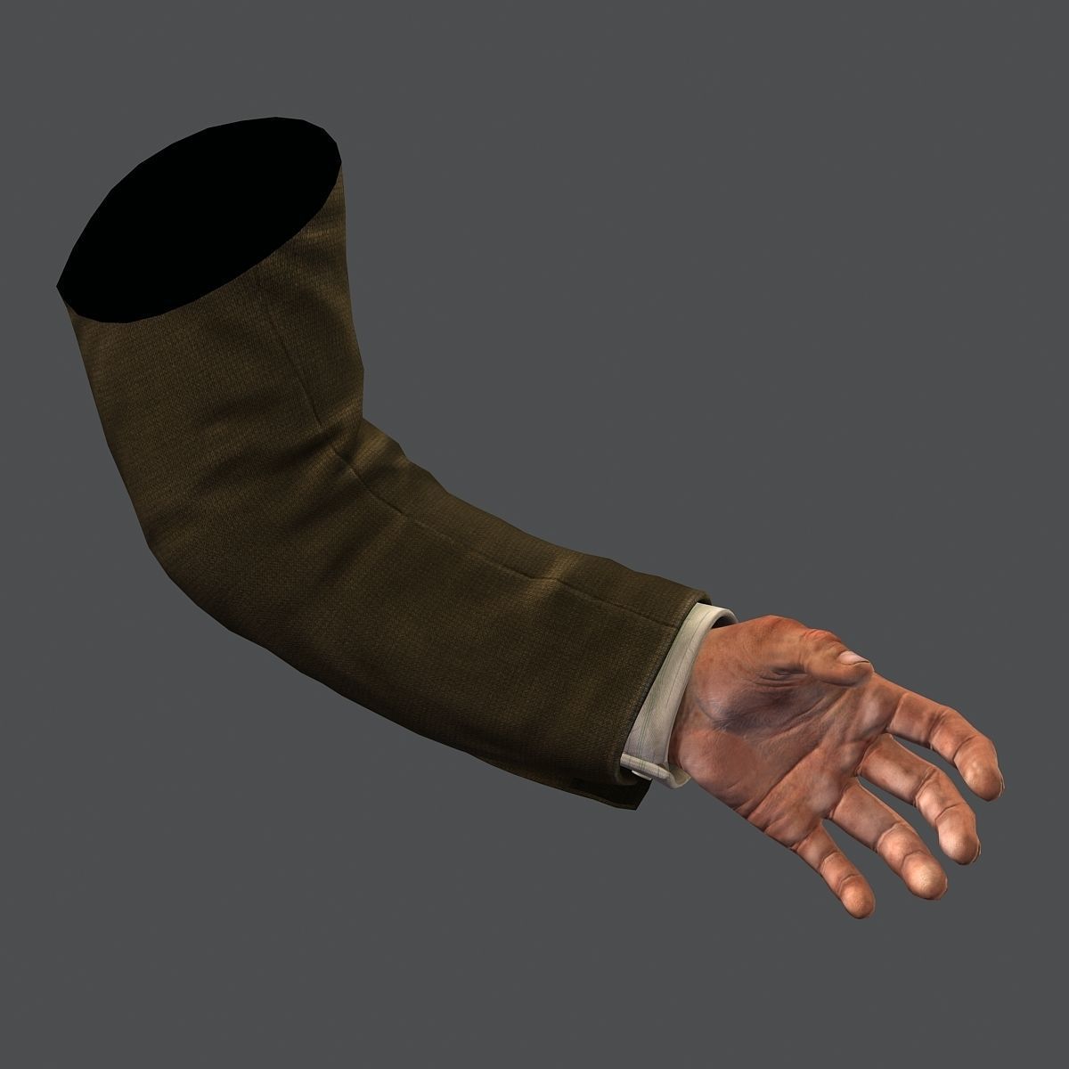 First Person Arms coat FPS RIGGED animated Low-poly 3D model_26