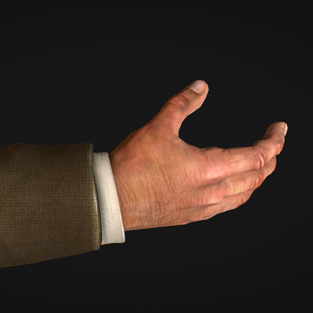 First Person Arms coat FPS RIGGED animated Low-poly 3D model_15