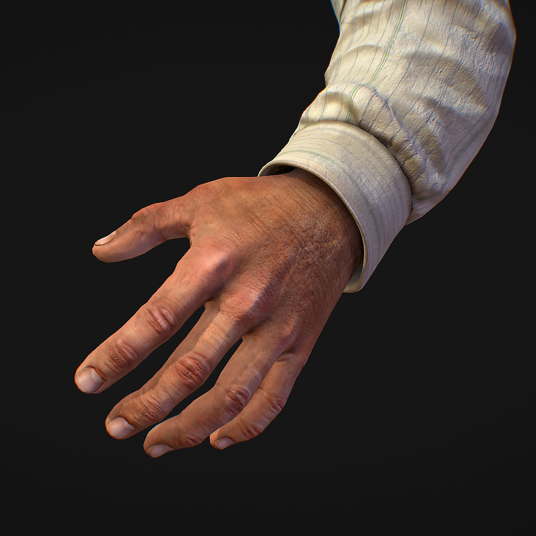 First Person Arms shirt FPS RIGGED animated Low-poly 3D model_20