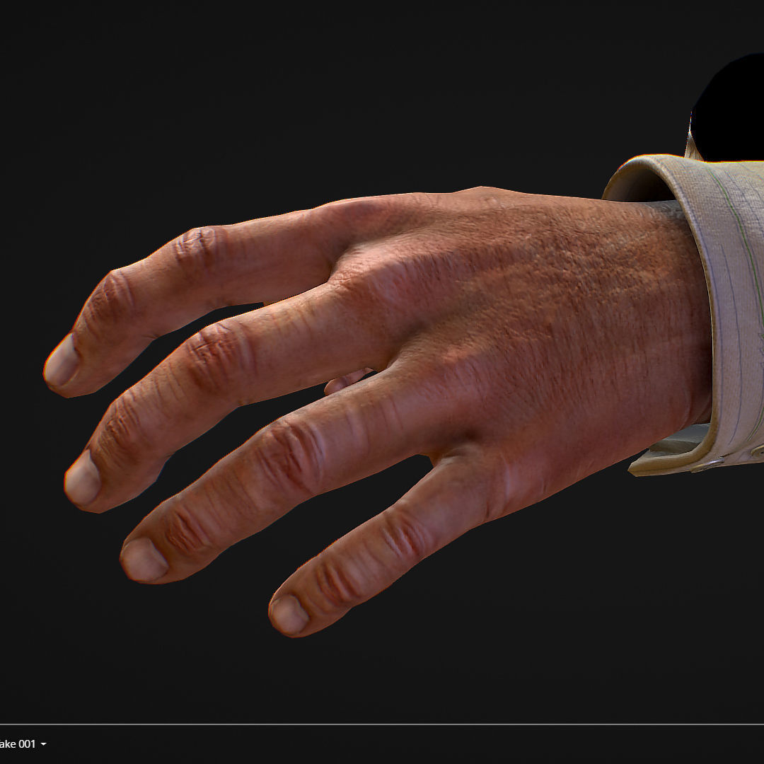 First Person Arms shirt FPS RIGGED animated Low-poly 3D model_18