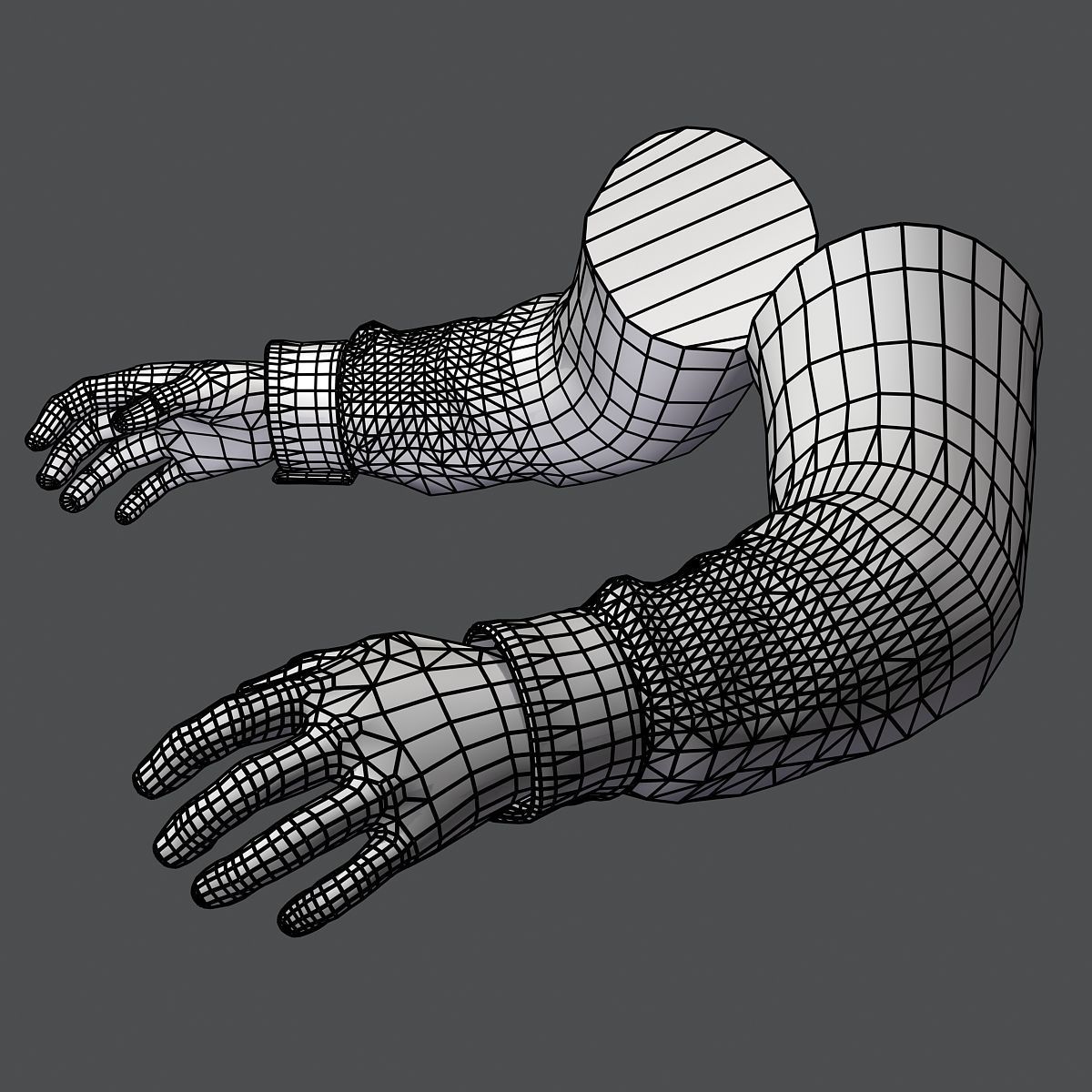 First Person Arms shirt FPS RIGGED animated Low-poly 3D model_28