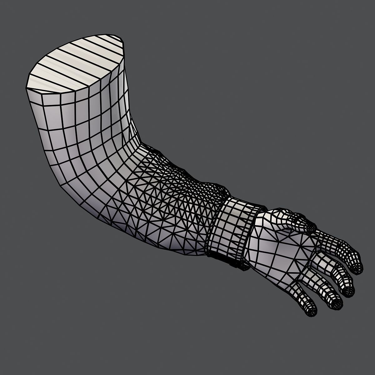 First Person Arms shirt FPS RIGGED animated Low-poly 3D model_29