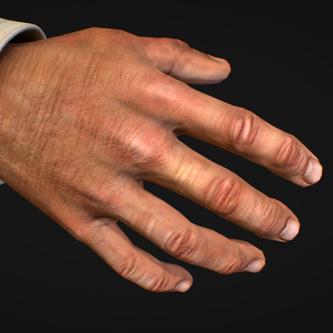 First Person Arms shirt FPS RIGGED animated Low-poly 3D model_4