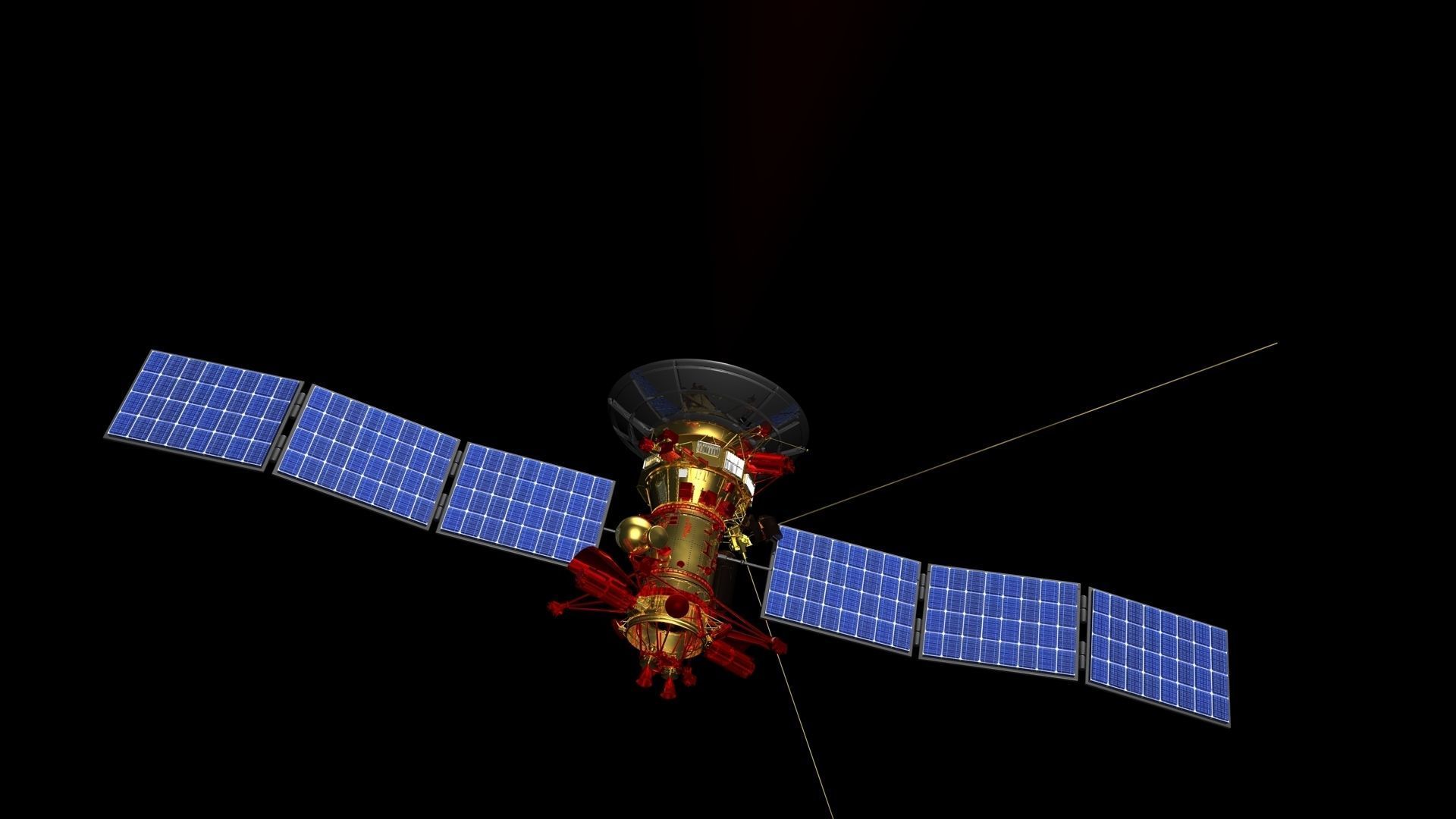 Satellite Cassini Orbiter 3D model_1