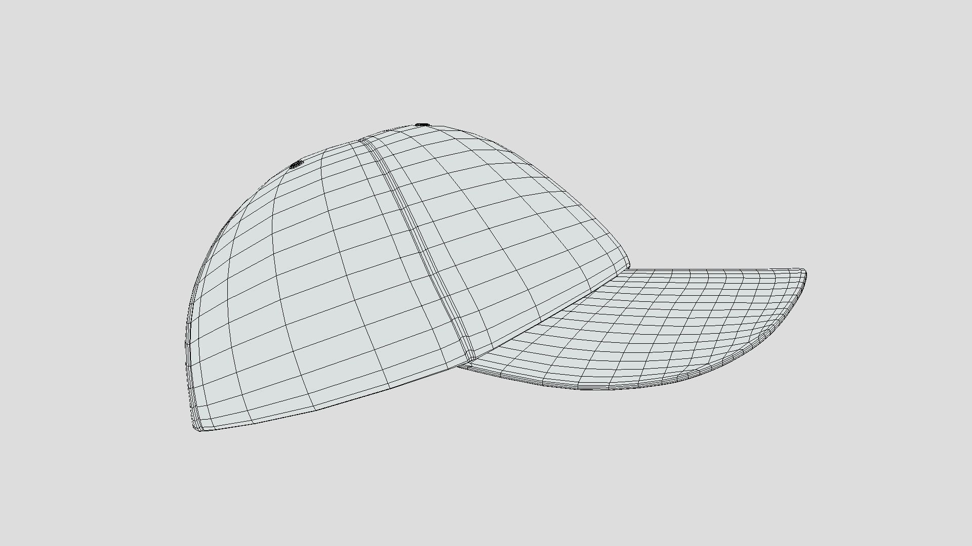 Baseball Cap 3D model_4
