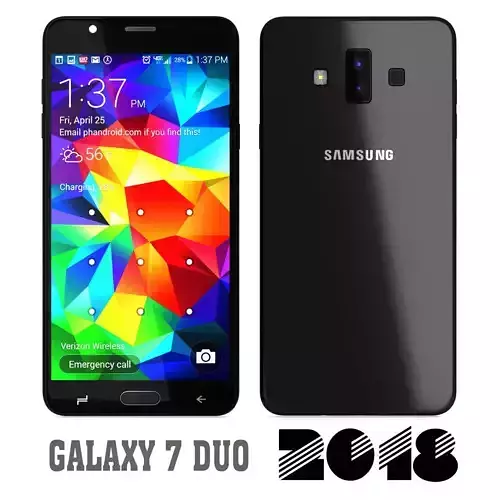 Samsung Galaxy 7 Duo 2018 3D model