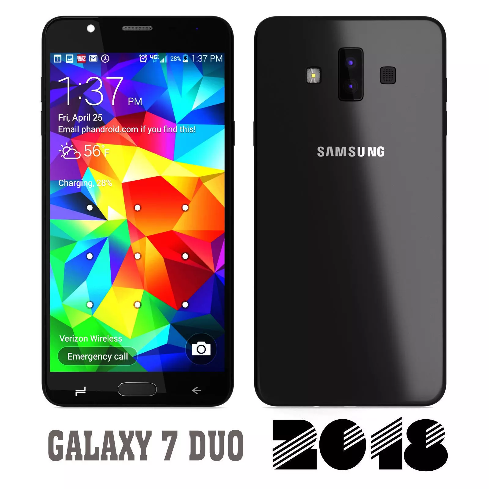 Samsung Galaxy 7 Duo 2018 3D model_0