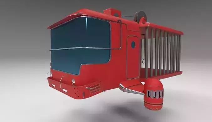 Zombie catcher ship from Zombie catcher mobile game 3D model