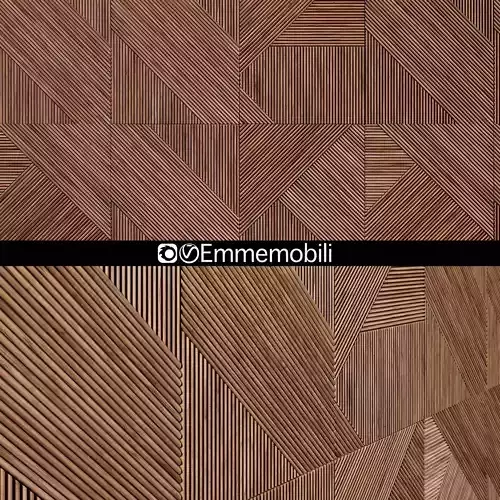 Emmemobili STRIPES BOISERIEwalnut panels