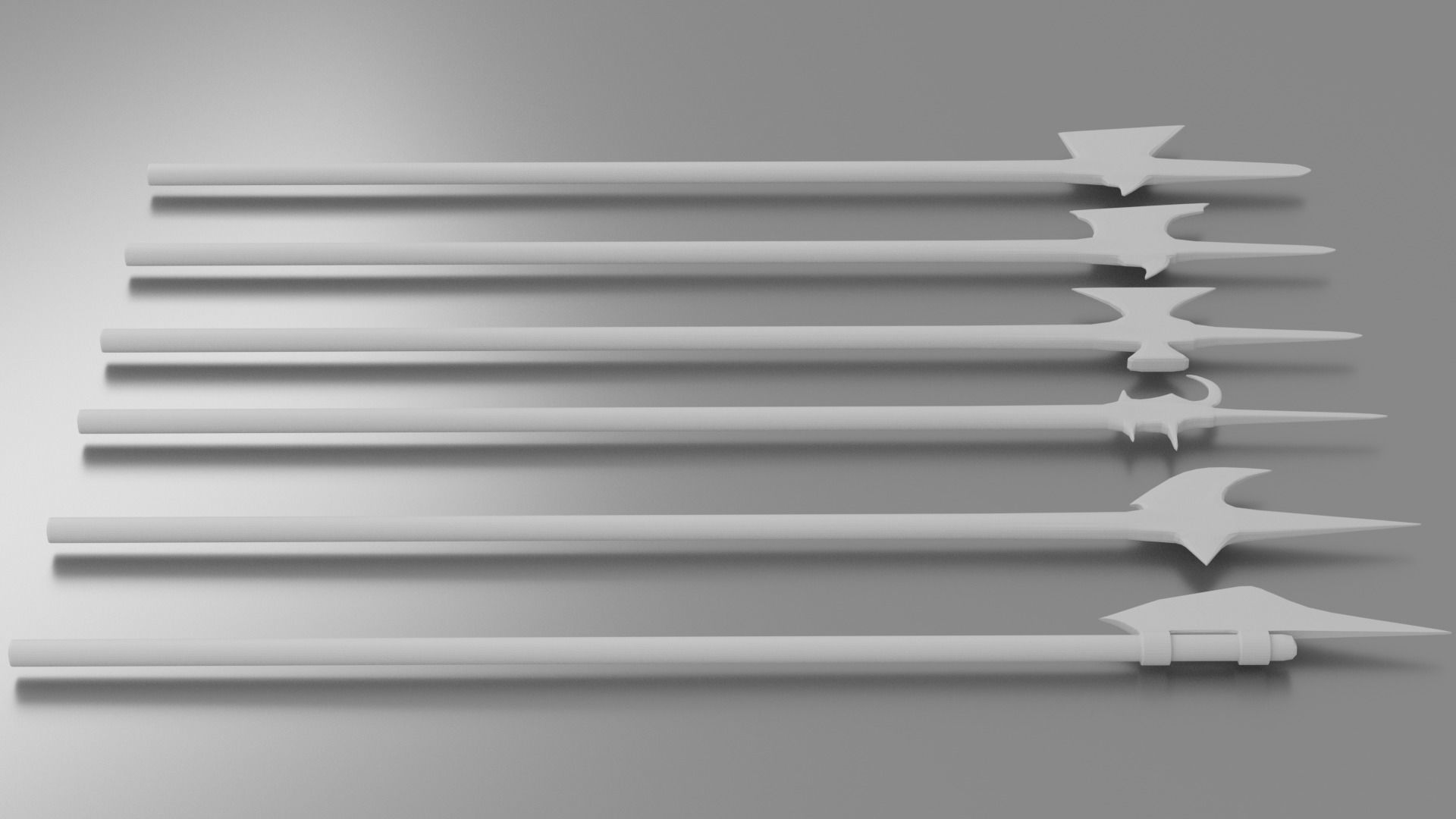 Halberds Pack 3D print model_4