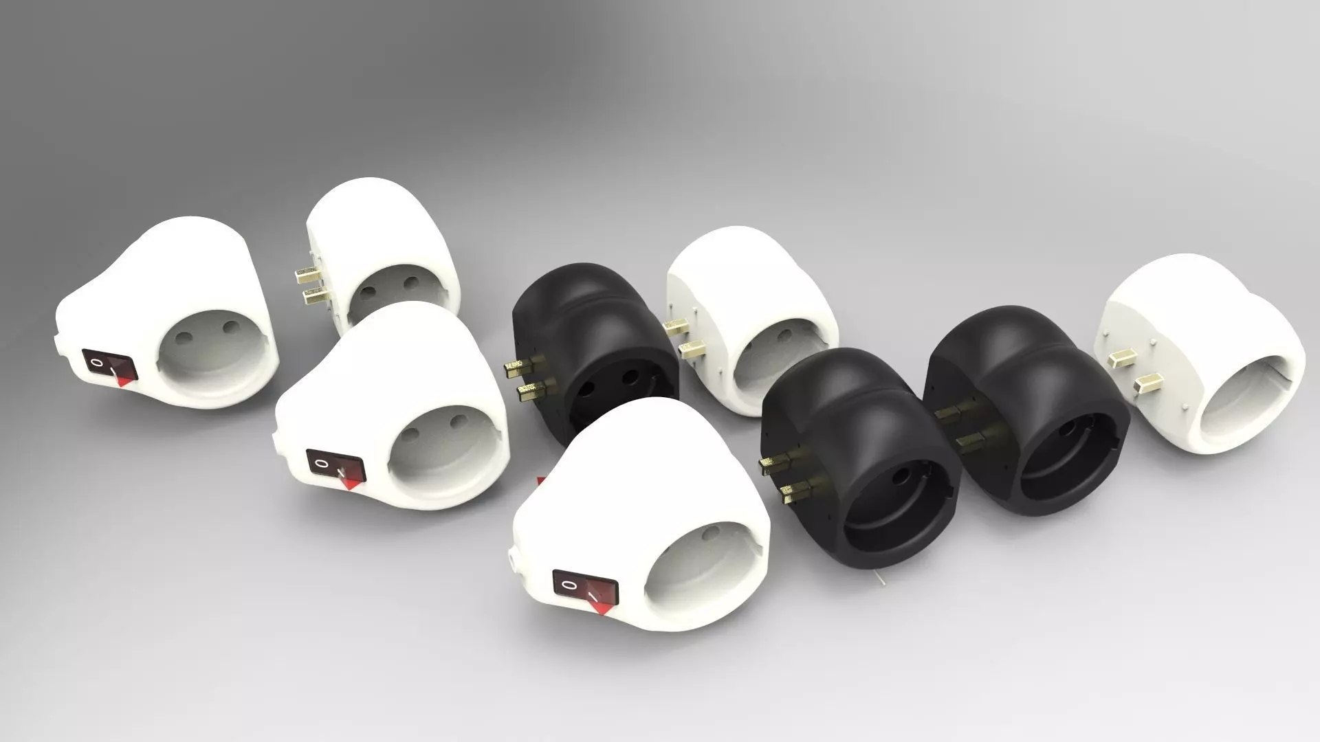 Commel socket 3D model