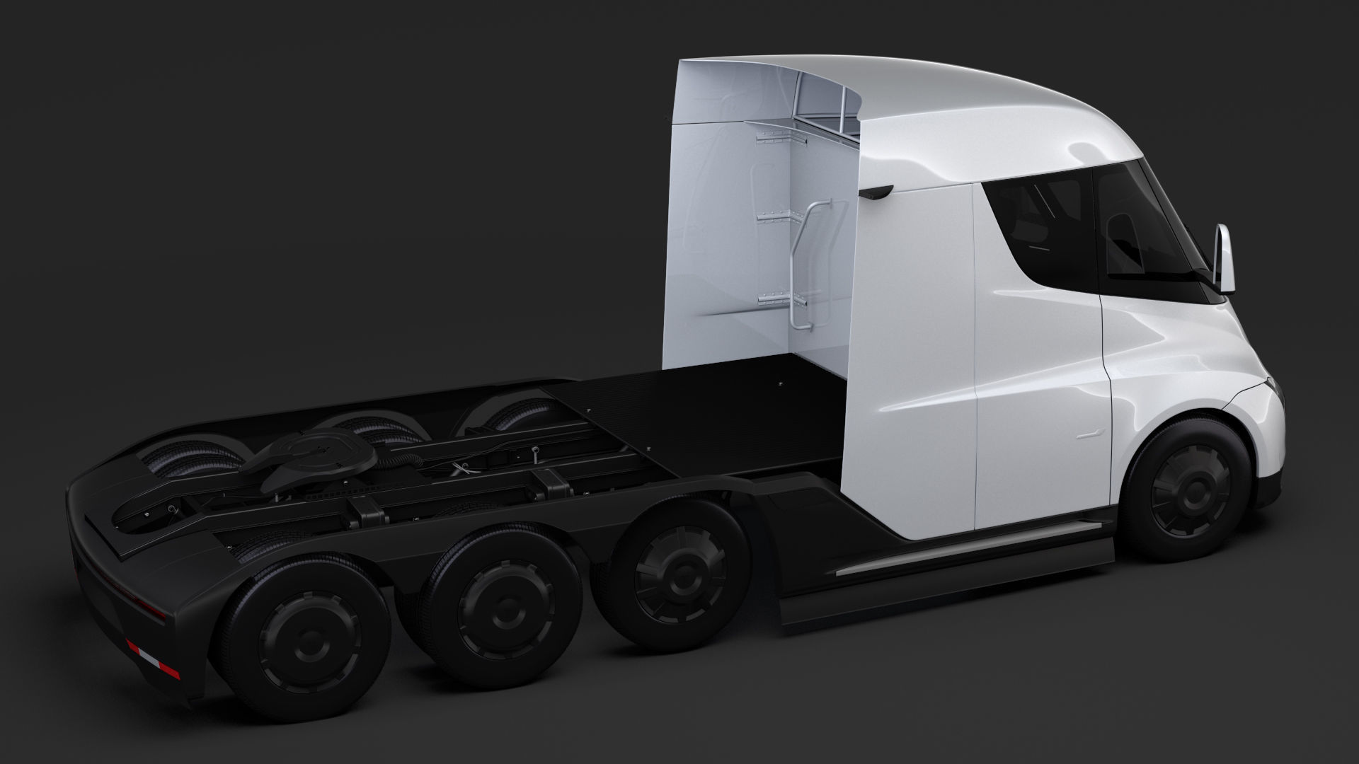Tesla Semi 4axis 2018 3D model_3