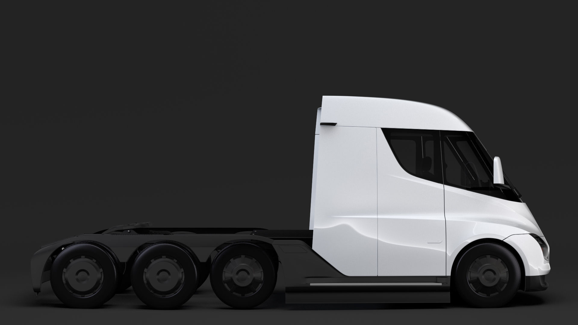 Tesla Semi 4axis 2018 3D model_8