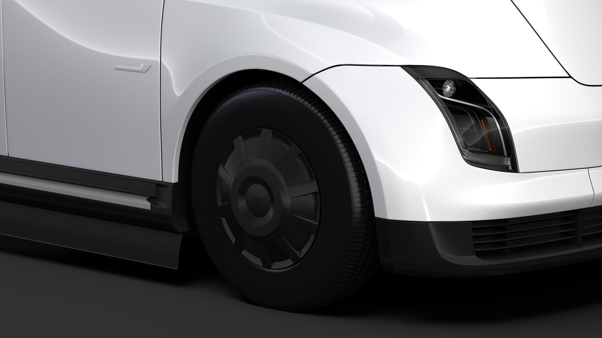 Tesla Semi 4axis 2018 3D model_11