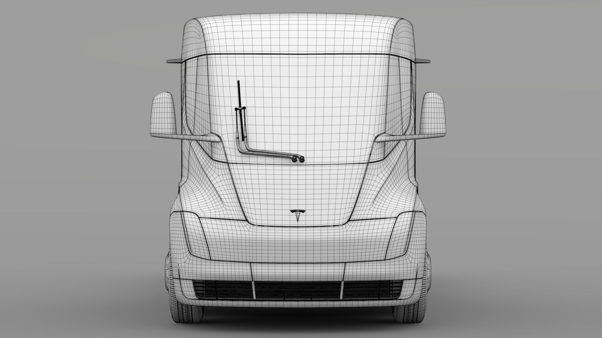 Tesla Semi 4axis 2018 3D model_18