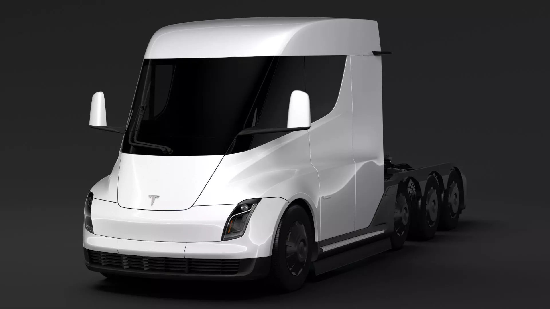 Tesla Semi 4axis 2018 3D model_0