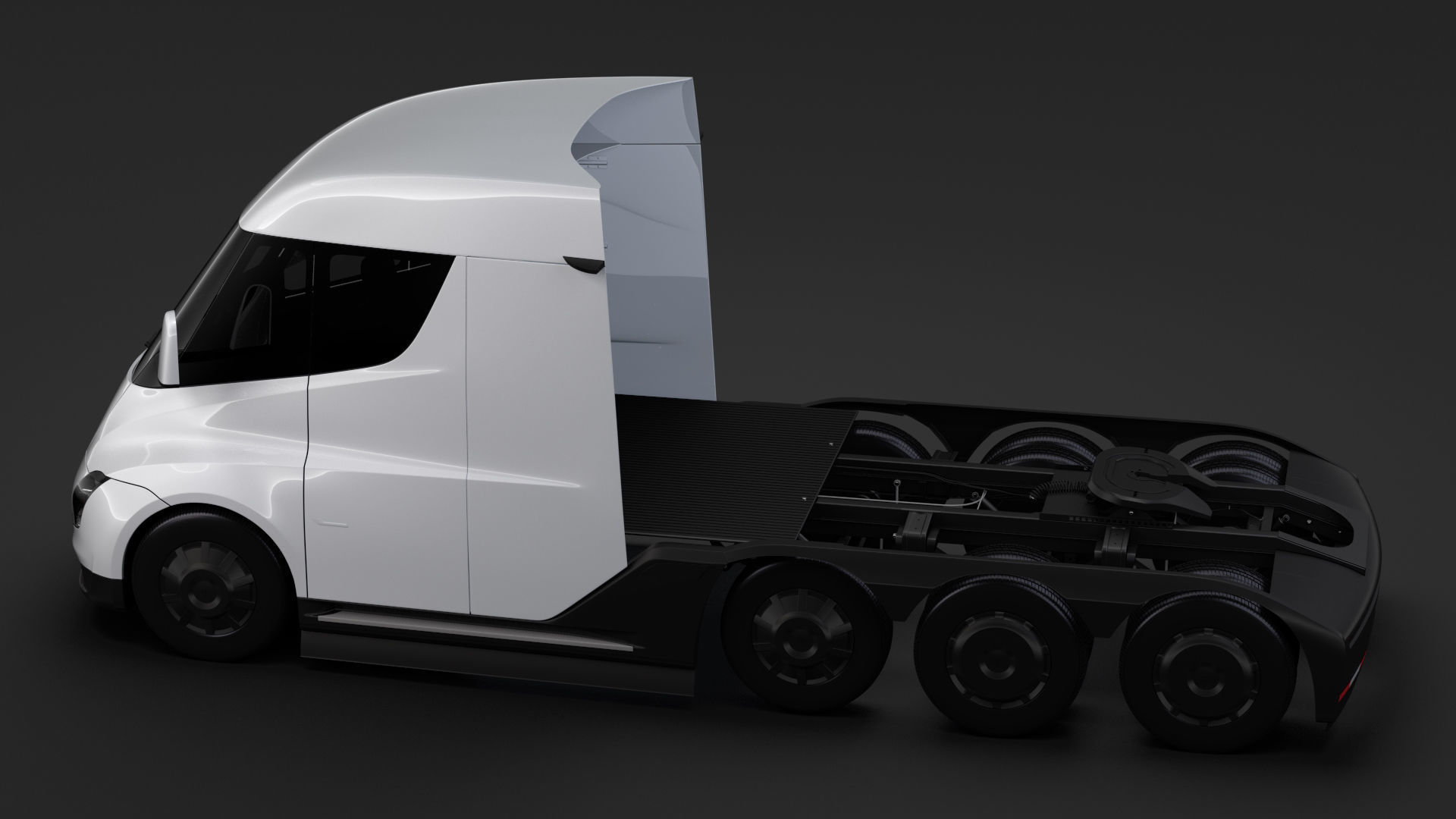 Tesla Semi 4axis 2018 3D model_6