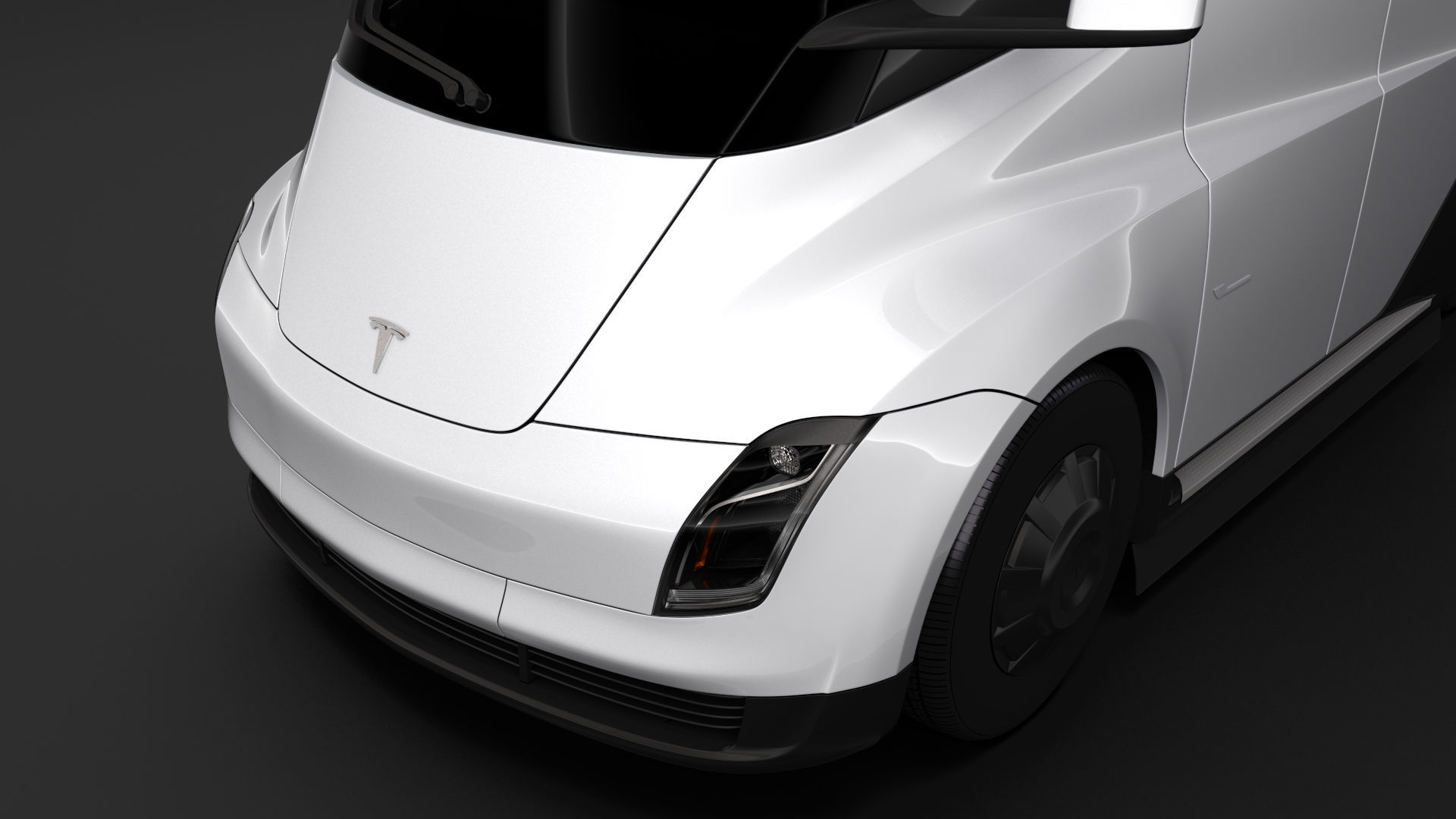 Tesla Semi 4axis 2018 3D model_7