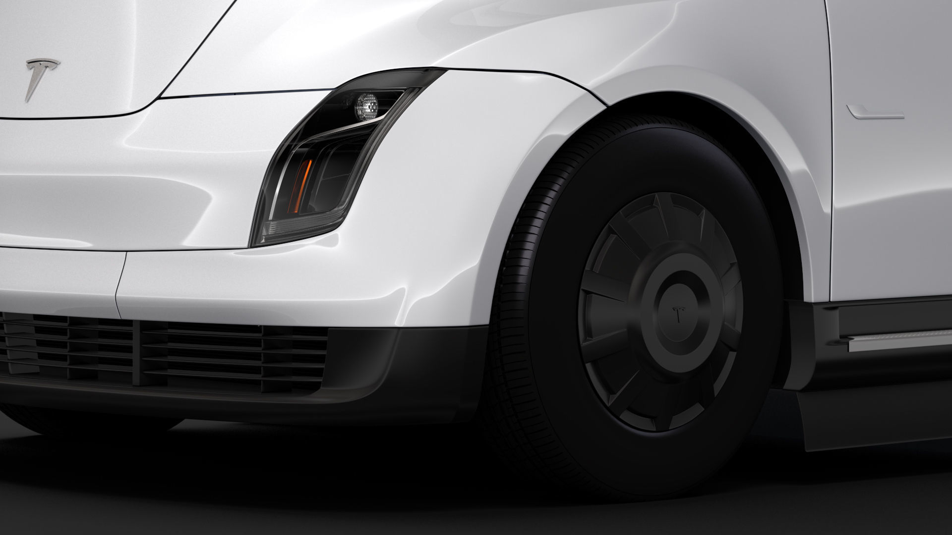 Tesla Semi 4axis 2018 3D model_9
