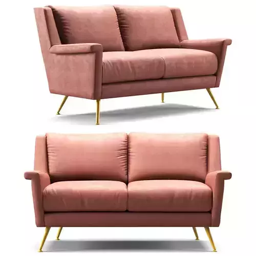 Kare Sofa San Diego 2-Seater Rose 145cm