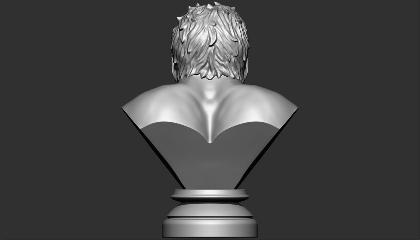 Hulk Angry Bust 3D print model_2