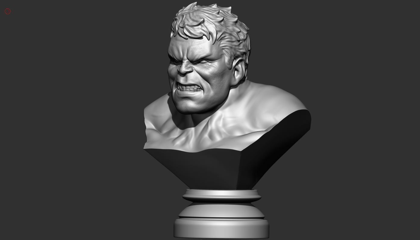 Hulk Angry Bust 3D print model_8