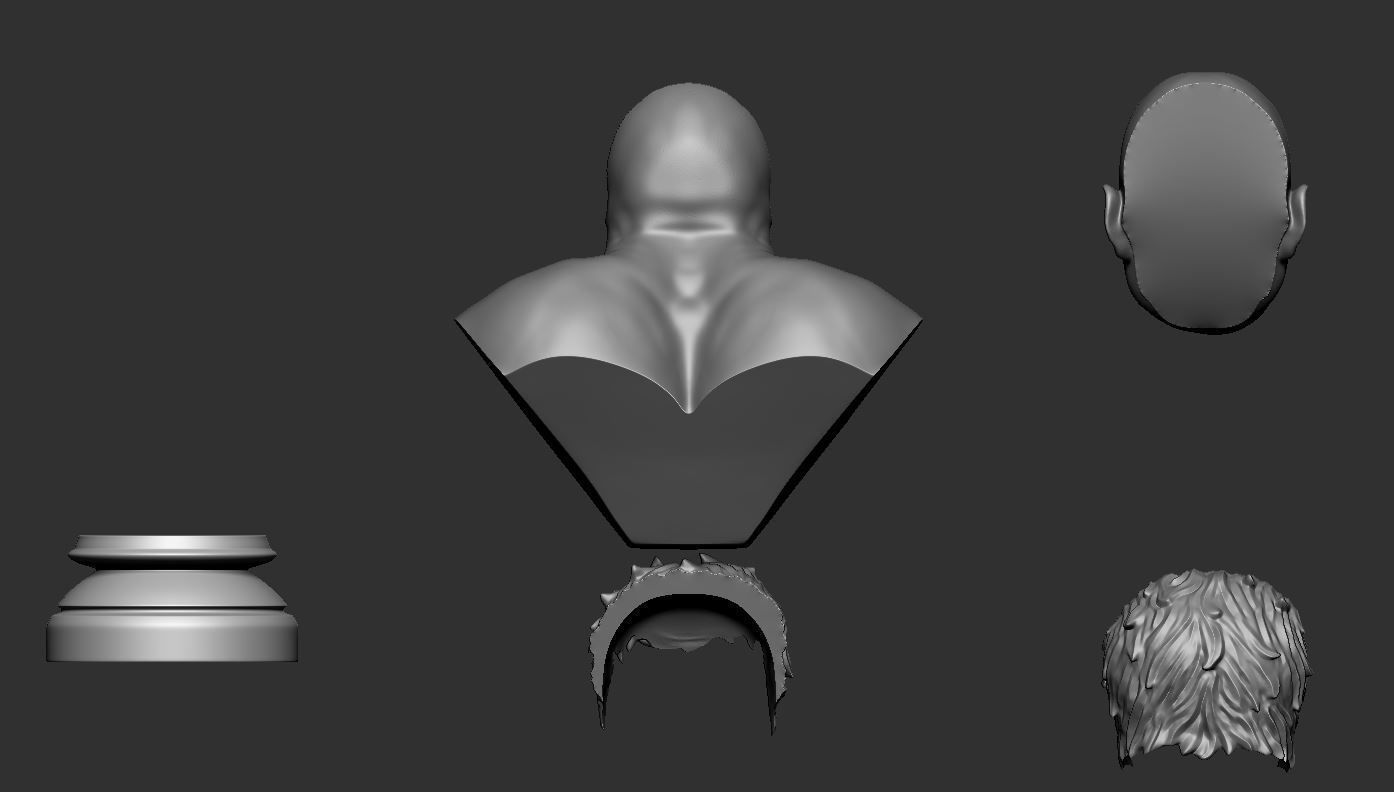 Hulk Angry Bust 3D print model_10