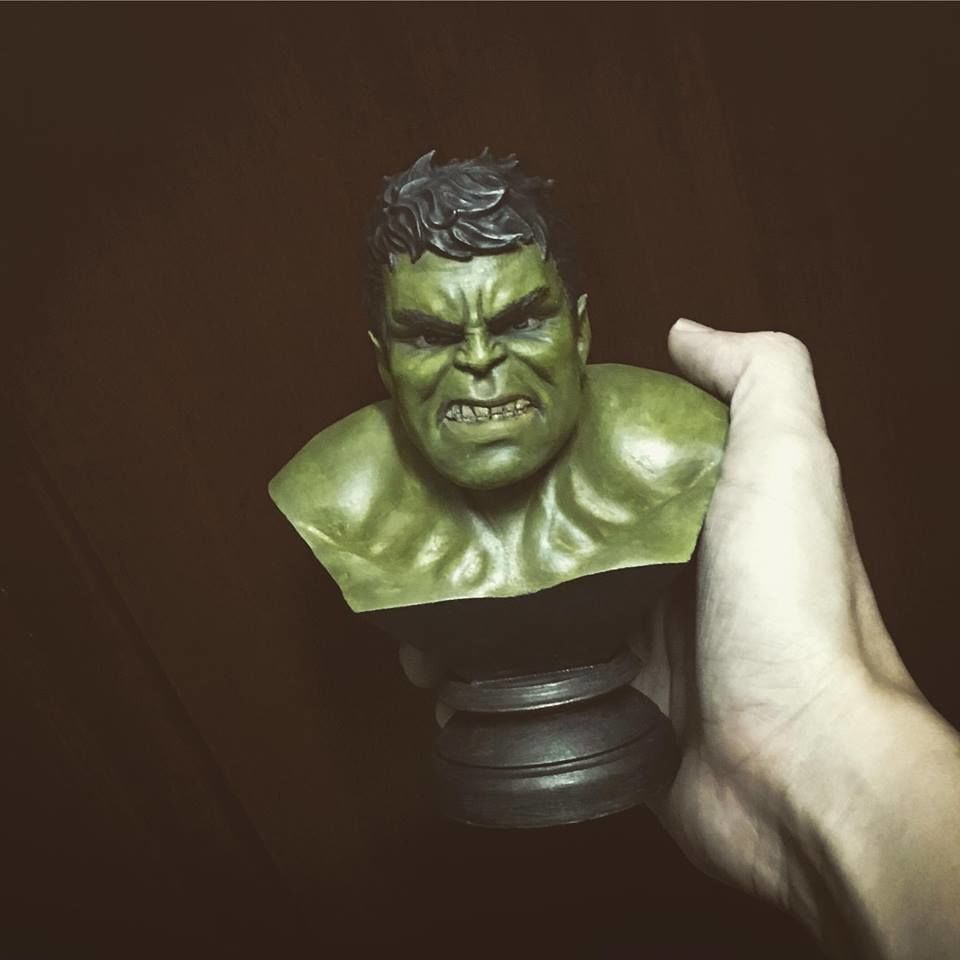 Hulk Angry Bust 3D print model_13