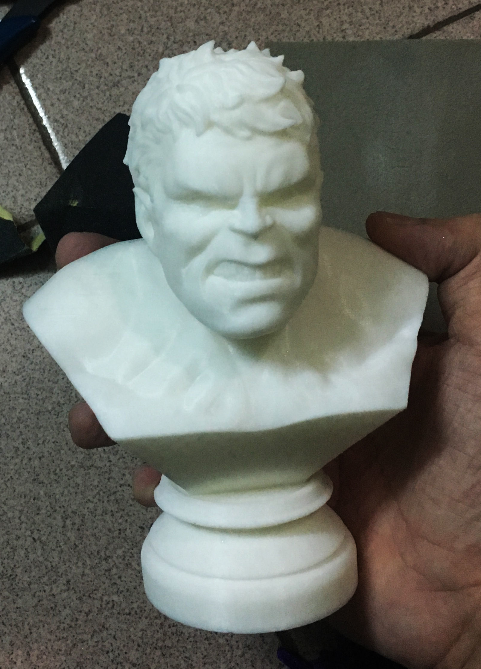 Hulk Angry Bust 3D print model_12