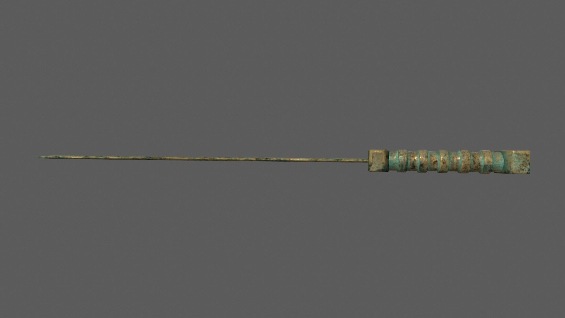 sword rusty Low-poly 3D model_8
