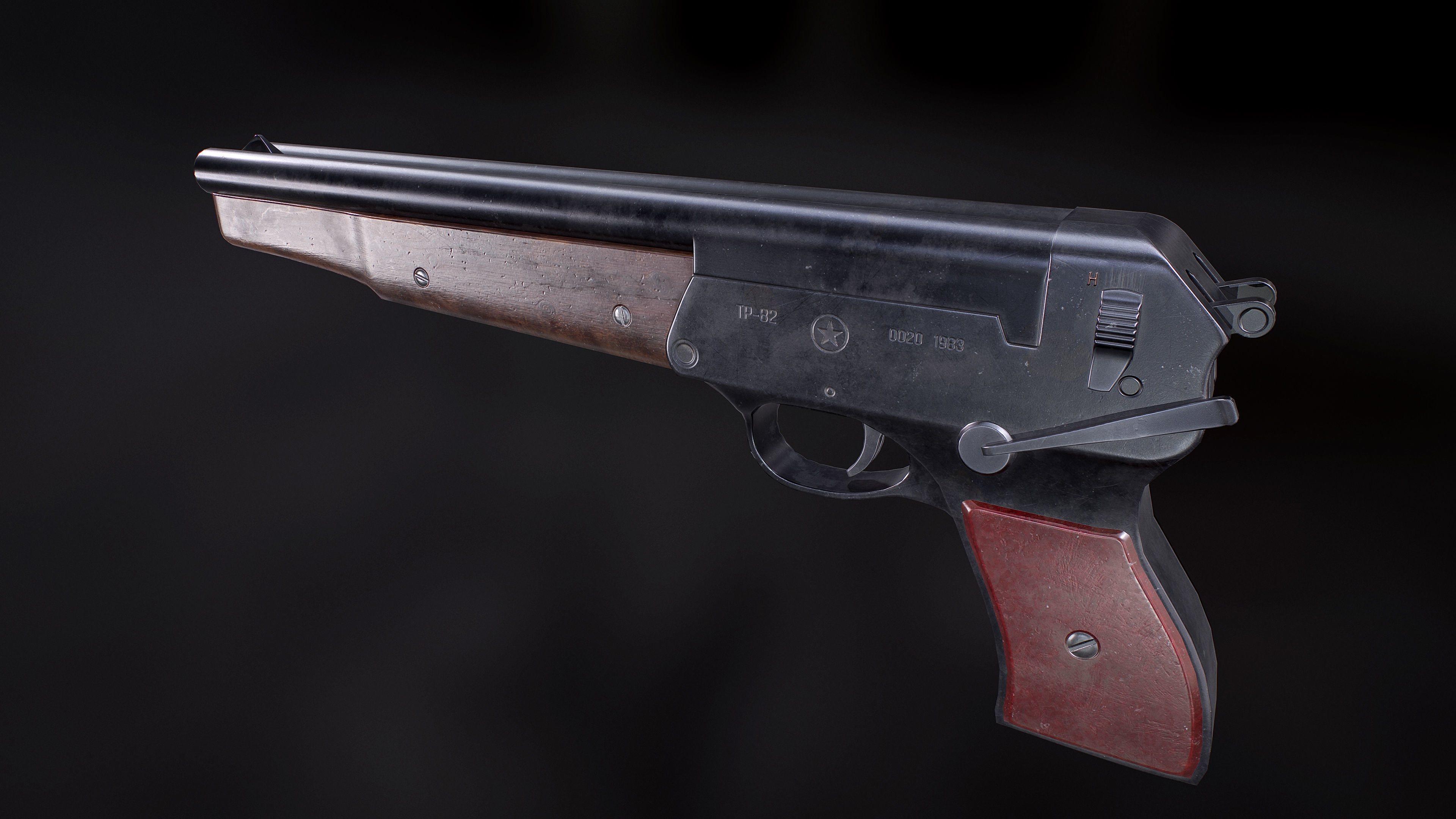 TP-82 Low-poly 3D model_4