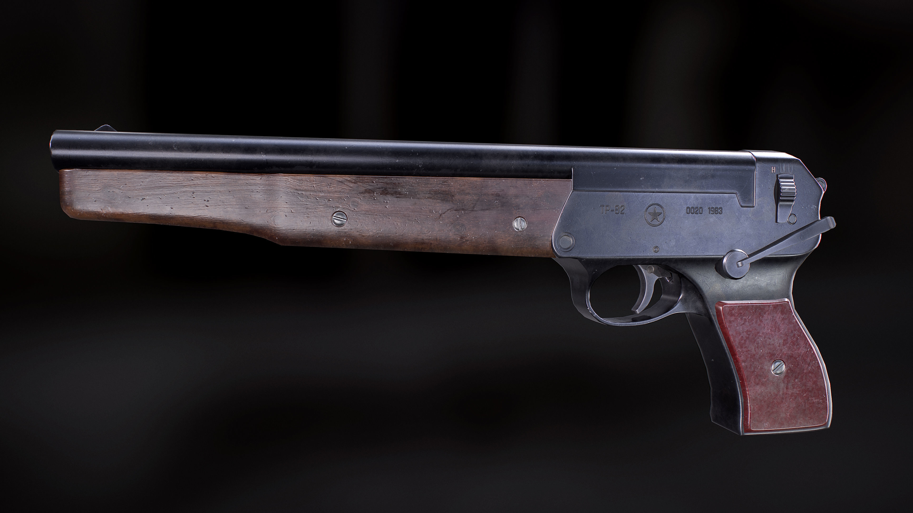 TP-82 Low-poly 3D model_3