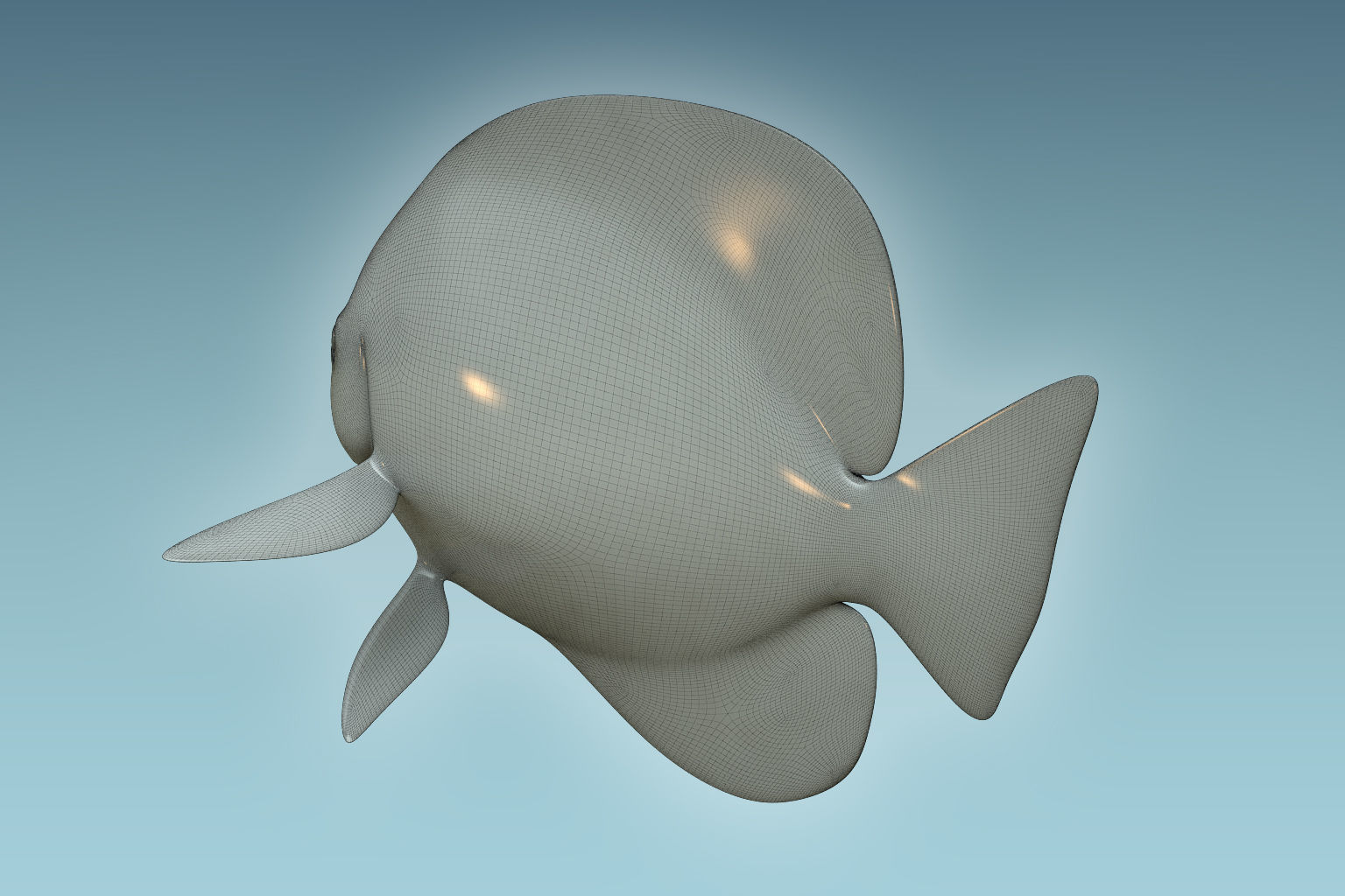 Anglefish 8 angelfish 3D model_7