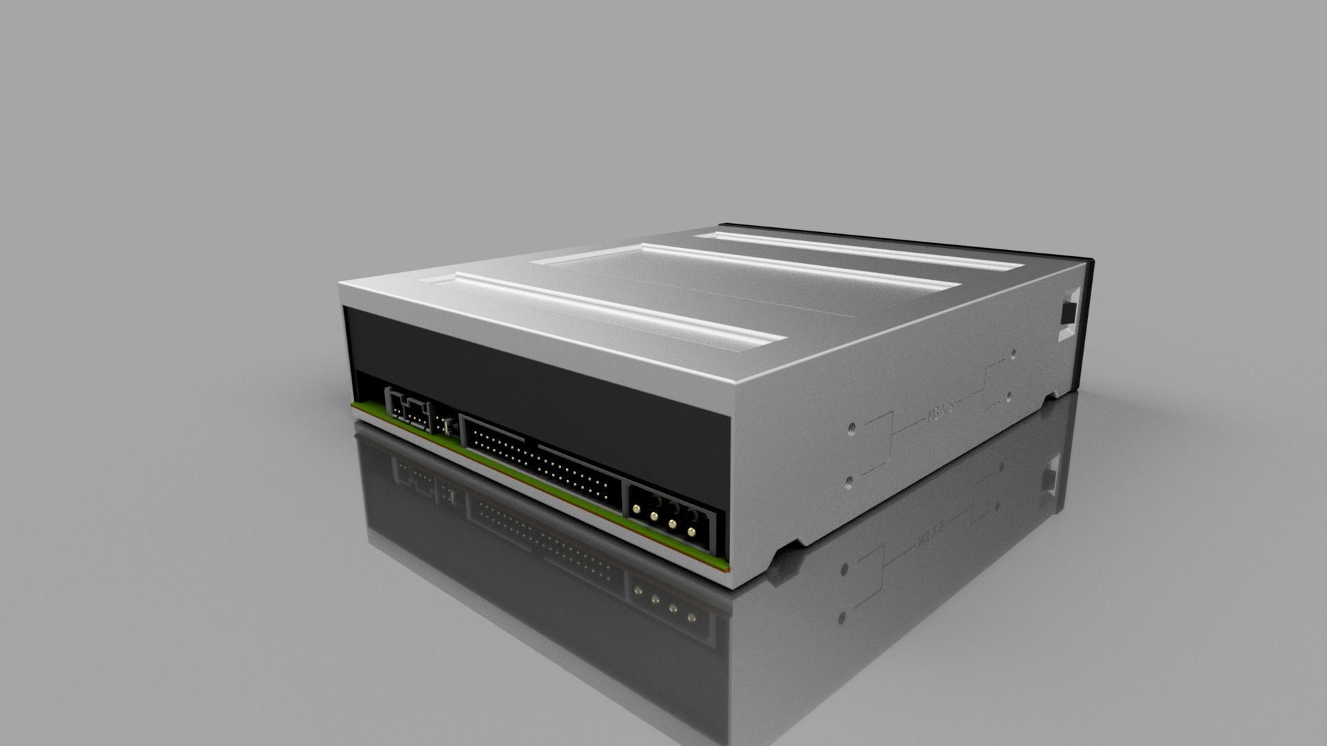 Optical Drive CD-DVD-RW Model  3D model_2
