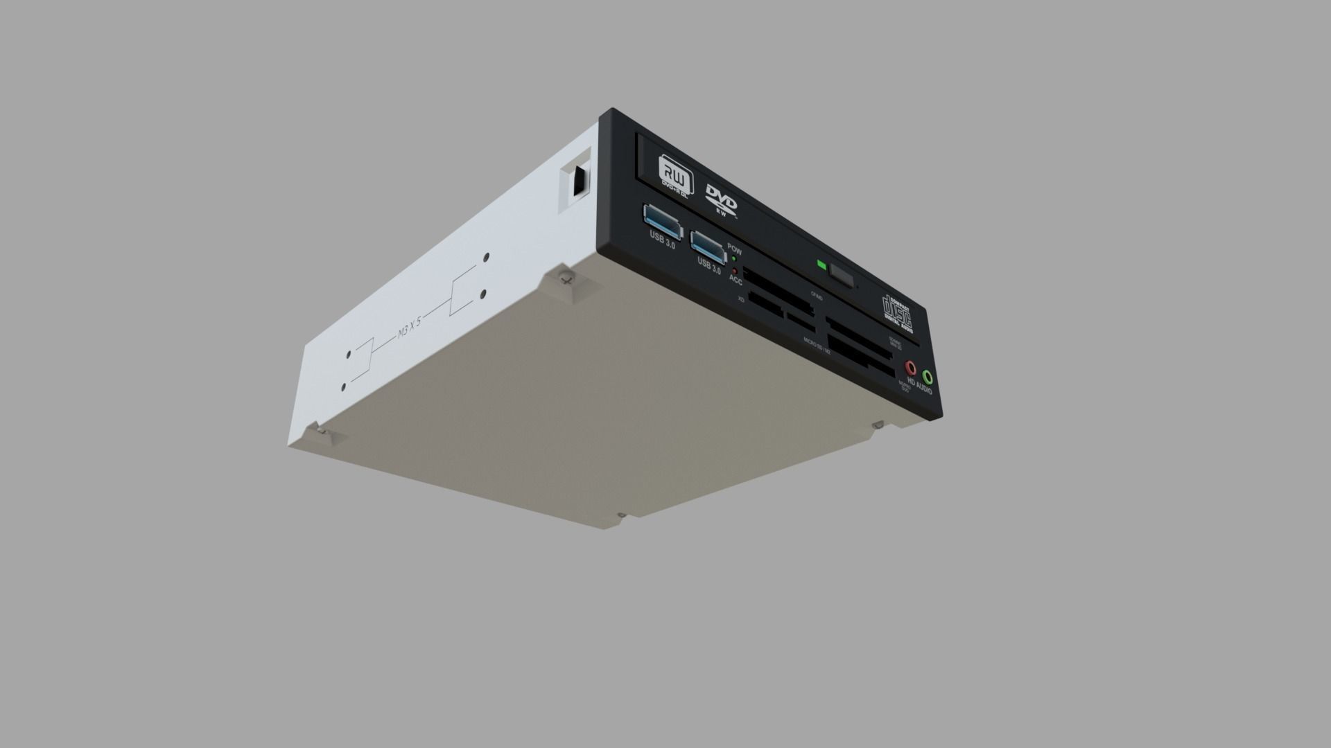 Optical Drive CD-DVD-RW Model  3D model_5