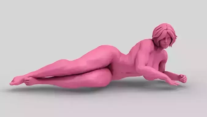 Woman Lie Down  3D print model